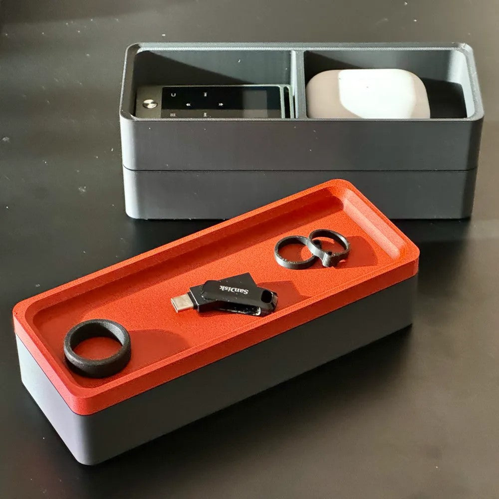 stackable storage box with japanese influence