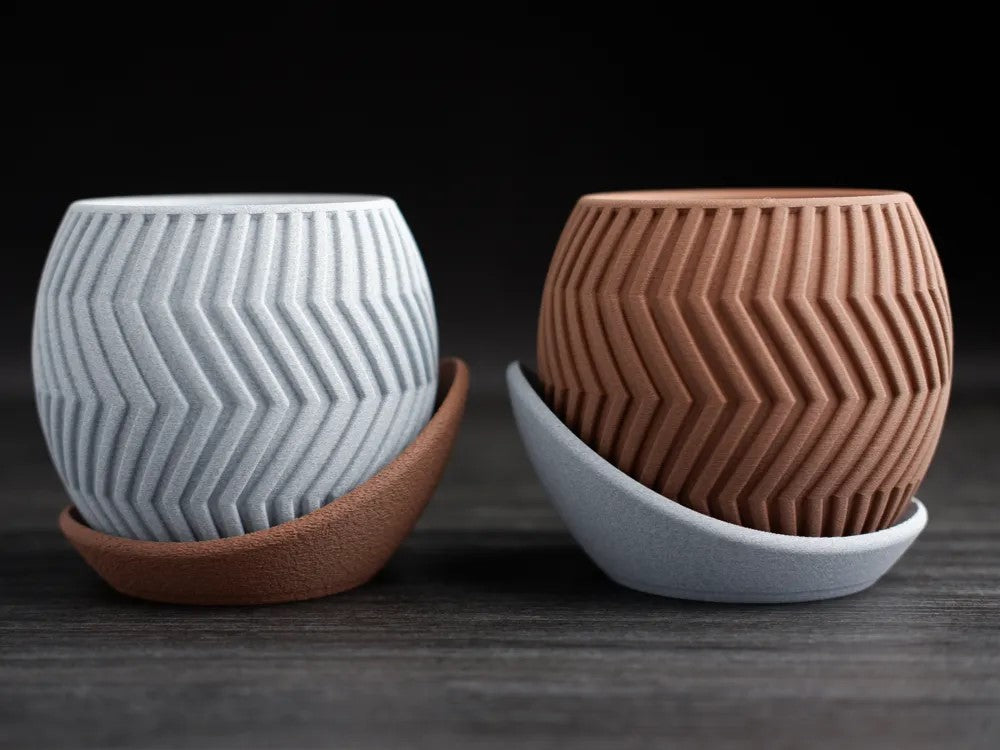 zig zag planter · wrap around plate
