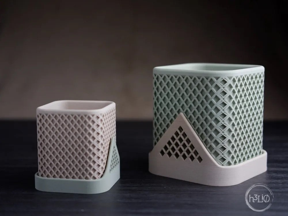 squared polygon planter · polygon plate