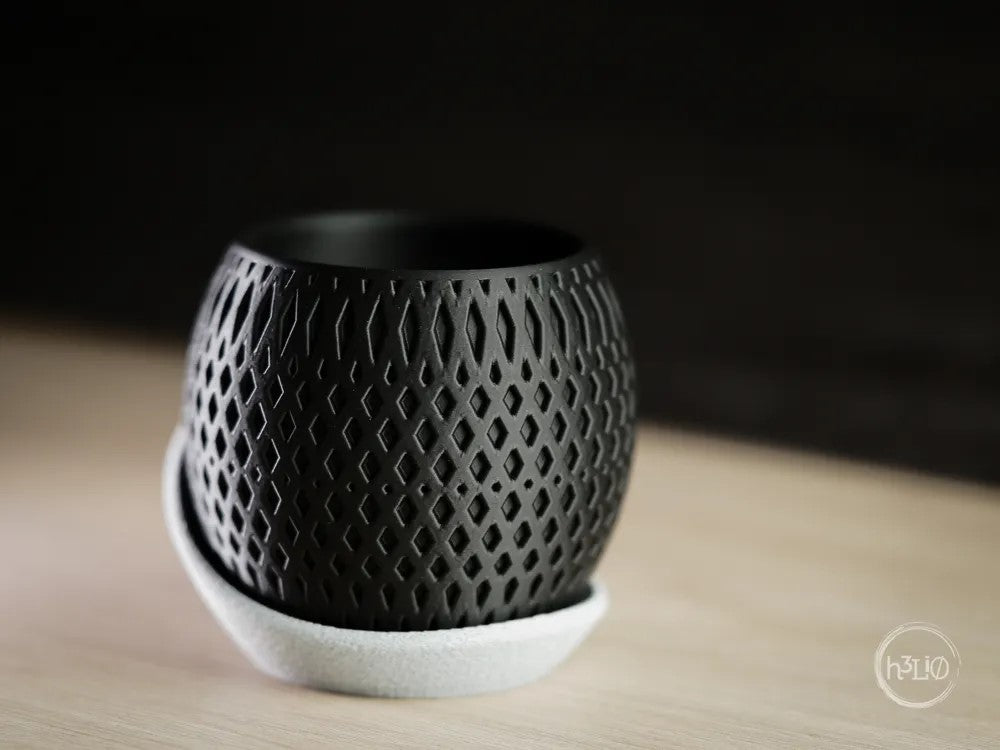vertex · planter with wrap around plate