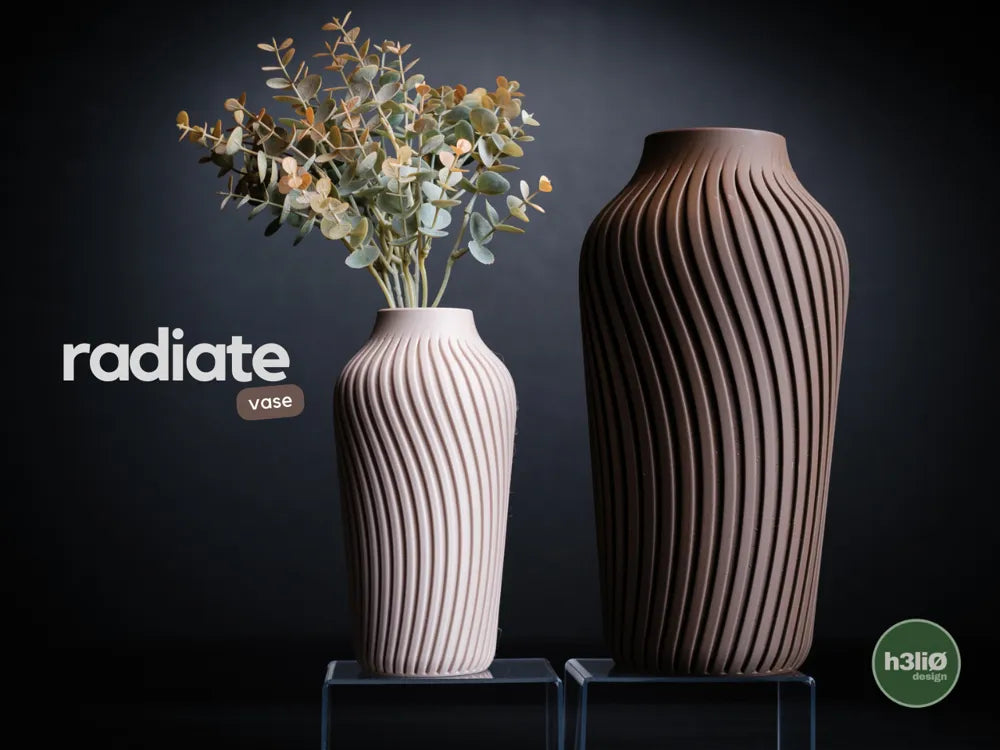radiate · vase