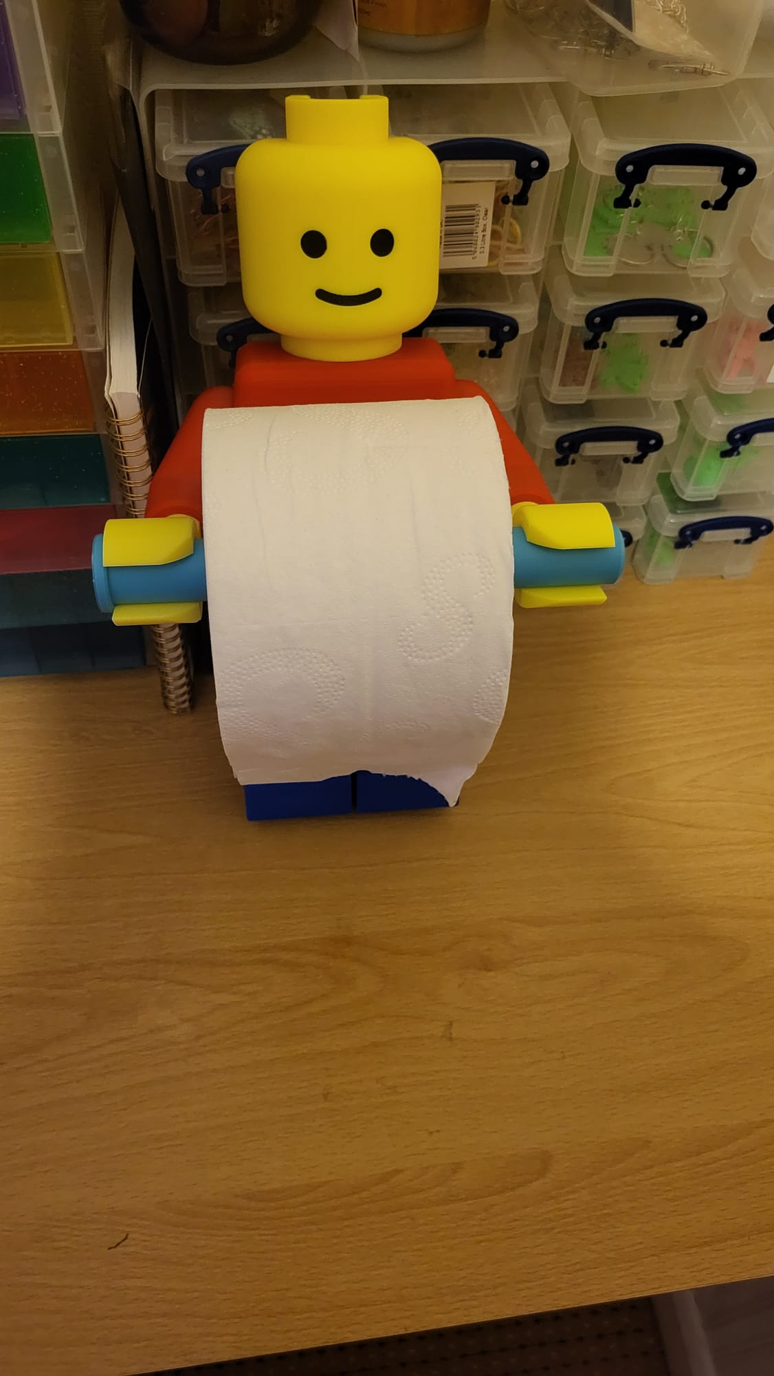 Lego toilet roll holder