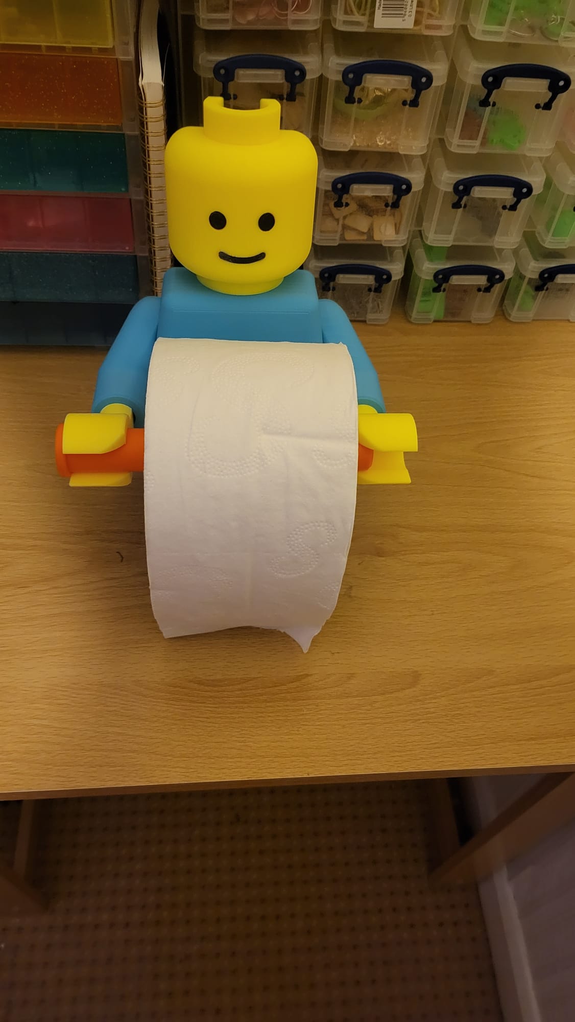 Lego toilet roll holder