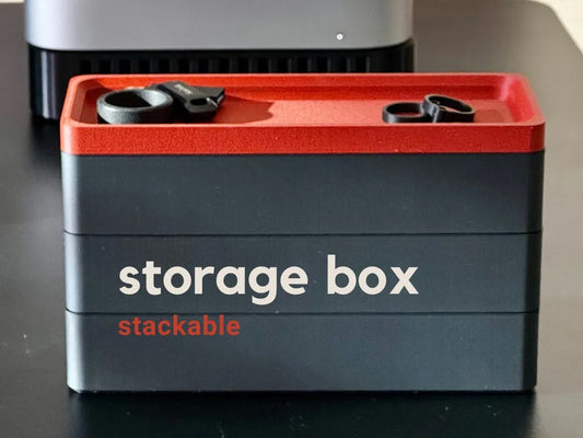 stackable storage box with japanese influence