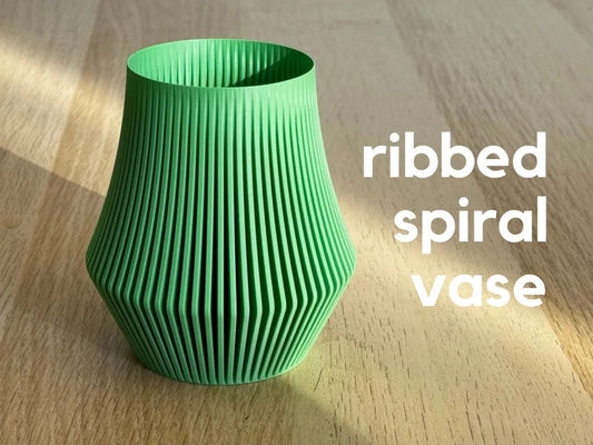 ribbed spiral vase