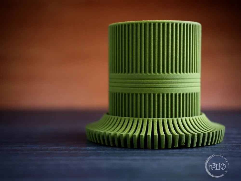 planter pot · ribbed plate